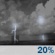 Monday Night: A slight chance of showers and thunderstorms. Partly cloudy, with a low around 69. East wind around 5 mph. Monday Night: Slight Chance Showers And Thunderstorms